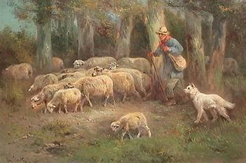 unknow artist Sheep 108 China oil painting art